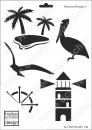 Schablone-Stencil A4 138-1130 Nautical Design